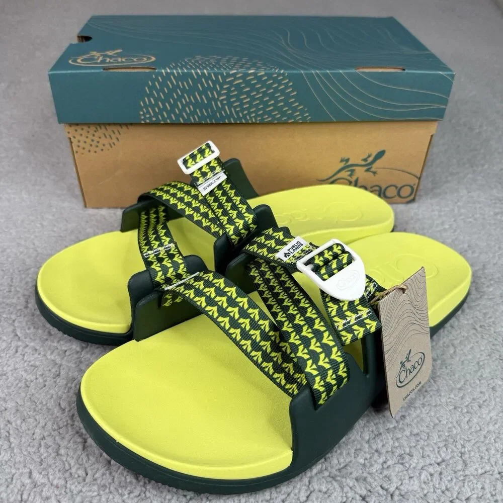 Chaco Chillos Slide Sandals Mens Size 15 Public Lands Evergreen Brand New In Box